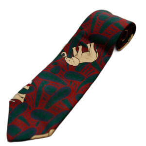 XMI 325 Series Nordstrom Silk Elephant Tie Novelty Animal Print Made USA